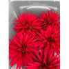 Image 3 : Qty 5 Artificial Red Flower Hair Accessories