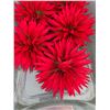 Image 4 : Qty 5 Artificial Red Flower Hair Accessories