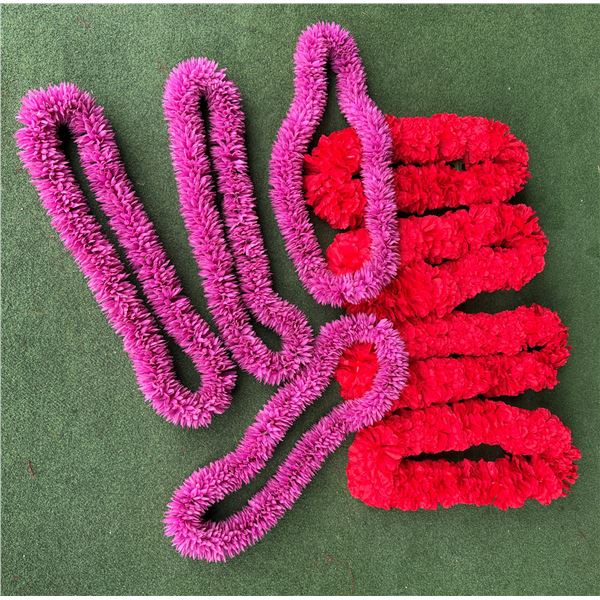 Qty 8 Red & Purple Lei