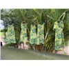 Image 2 : Qty 5 Green Leaf-Print Hawaiian Dresses, Misc Styles & Sizes