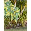 Image 3 : Qty 3 Green Leaf-Print Aloha Shirts, Misc Sizes XL - XXXL