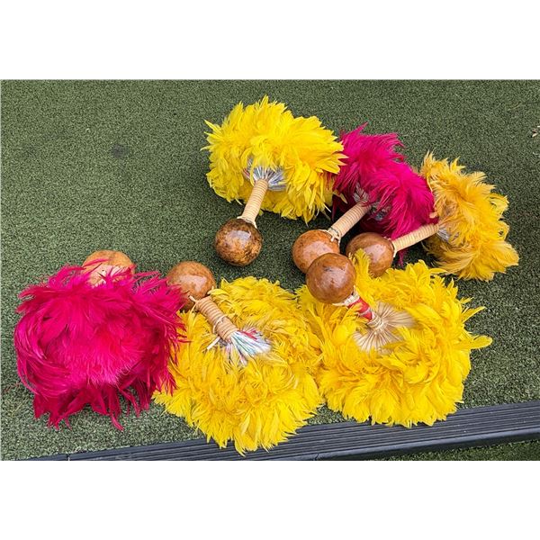 Qty 6 Uli Uli Gourd Rattles