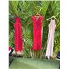 Image 2 : Qty 2 Red Floral Dresses & 1 Pink w/ Lace