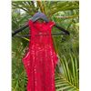 Image 9 : Qty 2 Red Floral Dresses & 1 Pink w/ Lace