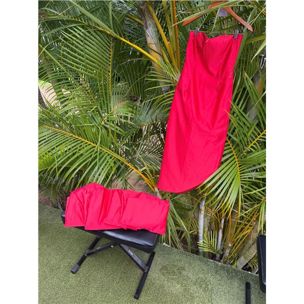 Multiple Red Strapless Dresses
