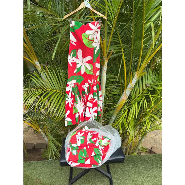 Qty 9 Red Floral Strapless Dresses