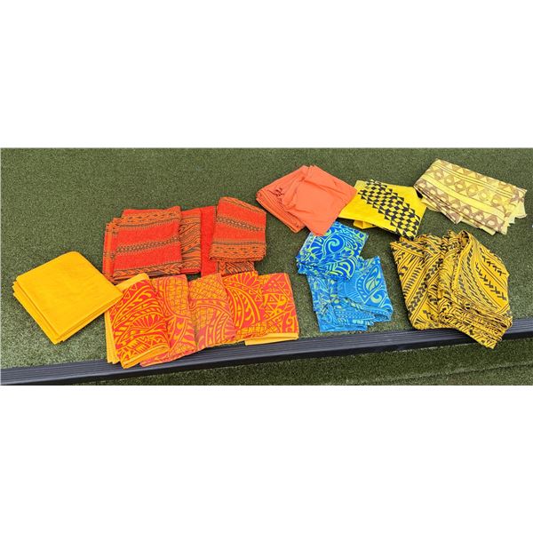 Multiple Tapa Pattern Pareos, Misc Colors