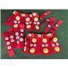 Image 1 : Qty 2 Red Hip Hui Bands w/ 8 Matching Wrist Bands
