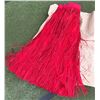 Image 1 : Red Artificial Fringe Hula Dance Skirt