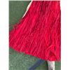 Image 4 : Red Artificial Fringe Hula Dance Skirt