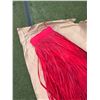 Image 2 : Red Artificial Fringe Hula Dance Skirt