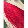 Image 4 : Red Artificial Fringe Hula Dance Skirt
