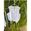 Image 2 : Sleeveless White Floral Dress, Tank w/ Skirt & Vest