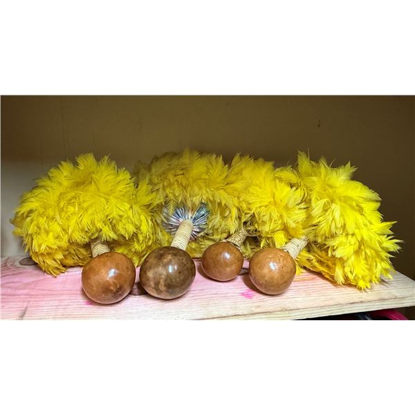 Qty 4 Uli Uli Gourd Rattles