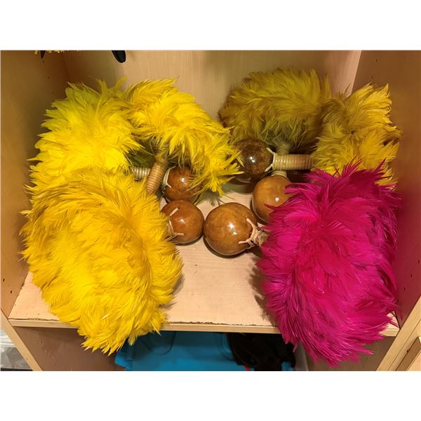 Qty 6 Uli Uli Gourd Rattles