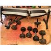 Image 1 : Weight Bench & 5 Dumbbells