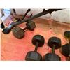Image 4 : Weight Bench & 5 Dumbbells