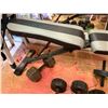 Image 5 : Weight Bench & 5 Dumbbells
