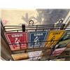 Image 3 : Display Rack & Contents: Surfer & Paddler Parking Signs, Coffee, Dolphin Crossing, Postcards, etc