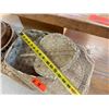 Image 7 : Multiple Woven Baskets, Trays, Fan, etc w/ Wooden Bowl, Misc Sizes