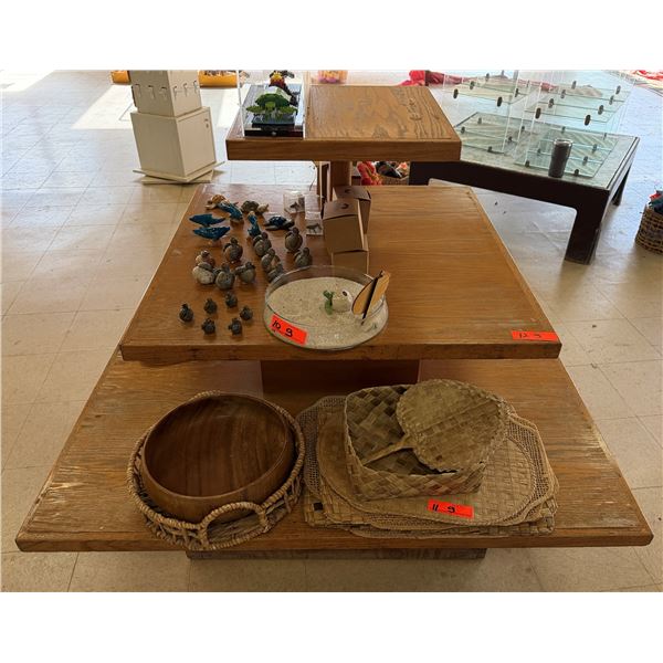 Wooden 3-Tier Display Table 33" to 49" (contents not included)