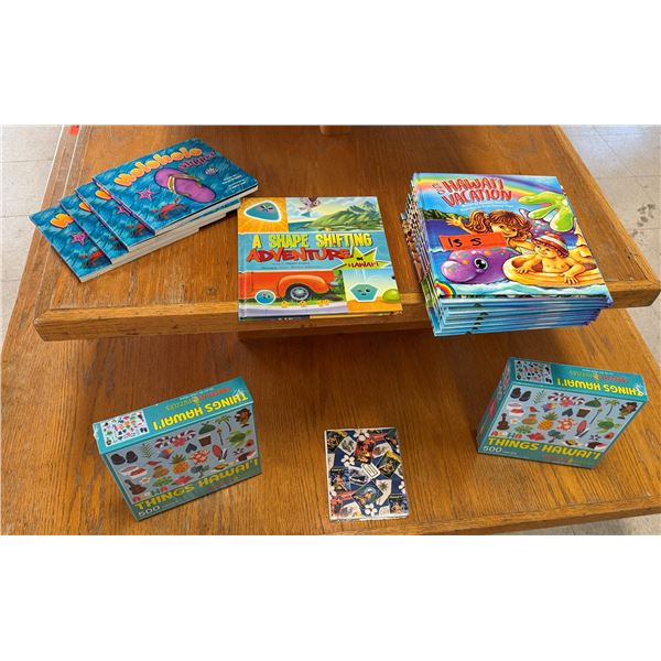 Multiple Children's Hawaii Books, Puzzles, etc