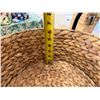 Image 10 : Qty 6 Woven Baskets 15" Dia, 5"H in 2 Metal Stands 37"H