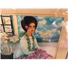 Image 2 : Hawaiian Woman Artwork by Diana Hansen Young,  21" x 17", Framed & Matted