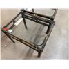 Image 2 : Qty 2 Side Tables w/ Clear Tops 29" x 22" x 22"H