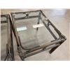 Image 6 : Qty 2 Side Tables w/ Clear Tops 29" x 22" x 22"H