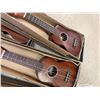 Image 12 : Qty 9 Kala Hawaii Soprano Ukuleles, Grass Skirts w/ Coconut Bras, Misc Instruments, etc