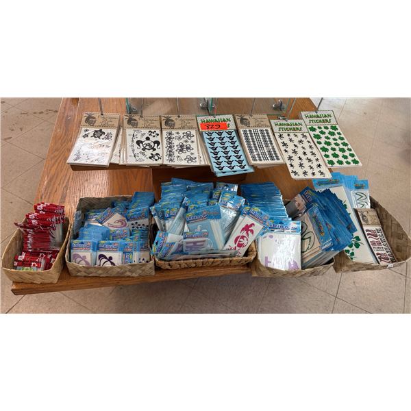 Multiple Hawaiian Stickers, Polynesian Temporary Tattoos, Decals, etc