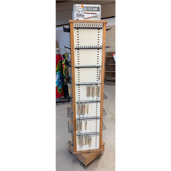 Display Rack w/ Multiple Hawaiian Name Pens