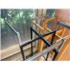 Image 3 : Wood & Metal Clothes Rack Approx. 22"W