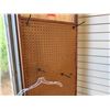 Image 3 : Double Sided Pegboard Display Rack w/ Some Hooks 24" x 77"H