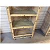 Image 3 : Qty 3 Rattan Shelving Units w/ Clear Shelves 24" x 13" x 46"H