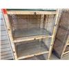 Image 5 : Qty 3 Rattan Shelving Units w/ Clear Shelves 24" x 13" x 46"H