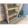 Image 9 : Qty 3 Rattan Shelving Units w/ Clear Shelves 24" x 13" x 46"H