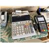 Image 2 : Multiple Calculators, Receipt Paper Rolls, Tape Dispensers, etc