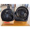 Image 1 : Qty 2 Honeywell Black Fans