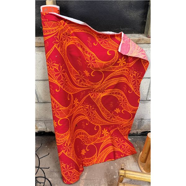 Bolt Red & Orange Floral Fabric