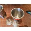 Image 2 : Qty 2 Metal Wine Buckets on Pedestal Stands