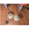 Image 4 : Qty 2 Metal Wine Buckets on Pedestal Stands