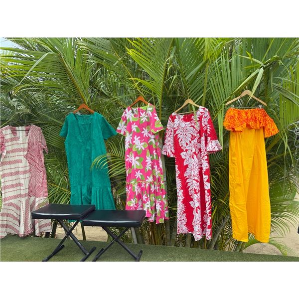Qty 5 Aloha Dresses, Misc Colors & Styles