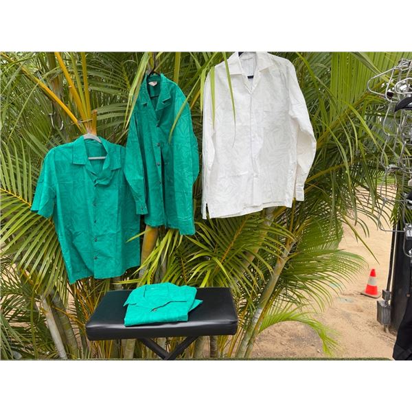 Qty 4 Aloha Shirts, Size 3X, Long & Short Sleeved