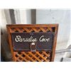 Image 2 : Paradise Cove Sign on Wooden Lattice 24" x 47"H