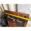 Image 4 : Paradise Cove Sign on Wooden Lattice 24" x 47"H