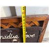 Image 5 : Paradise Cove Sign on Wooden Lattice 24" x 47"H