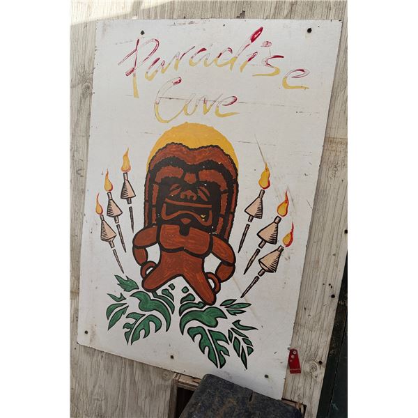 Paradise Cove Tiki Sign 24" x 36"