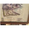 Image 3 : Paradise Cove Map, Wood Framed 26" x 20"